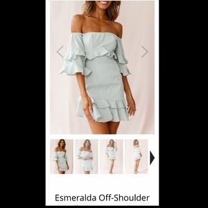Off the shoulder dress